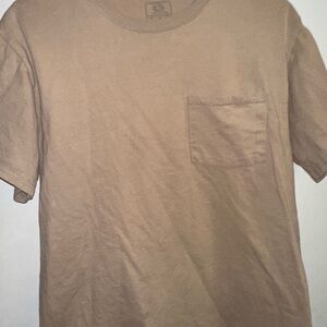 Fruit of the Loom Men's Short Sleeve Tan Tee